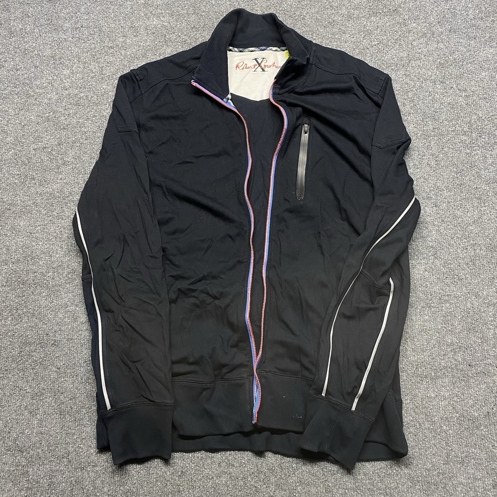 Robert Graham Jacket Mens XL Full Zip Knit Jacket Tailored Fit *FLAW*  *READ*